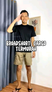 Celana Pendek Pria Cargo Pdl Best Seller Pinggang Karet