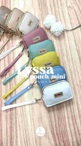 Lyssa Pouch Mini by Abyna Pouch Koin dua ruang bahan kulit bisa COD