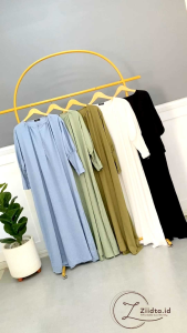 Alya Dress Polo Linen Premium Jumbo