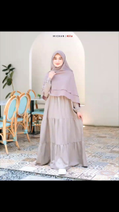 Kila Basic Michan Gamis Kila Michan Gamis Polos dewasa Baju Muslim Perempuan motif polos gamis polos size jumbo gamis polos set kerudung Dress polos bahan Shakila gamis polos bahan Shakila gamis polos layer gamis layer motif polos dress layer polos