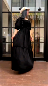 Longdress Smoke Korean Style Longsress Bahan Rayon Premium Adem Nyaman