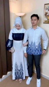RAHAYU DRESS WHITE DARA - BAJU TENUN - COUPLE BAJU TENUN