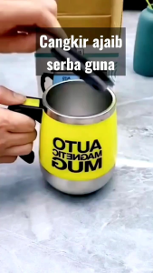 GELAS ADUK OTOMATIS Praktis - self stirring mug Trendy