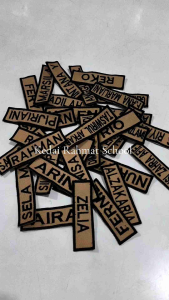 Bet Bordir Nama Lokasi Kelas Nomor Gudep Kwarcab Siswa Seragam Sekolah SD SMP SMA Pramuka Custom 1 2 3 Tingkat Baris