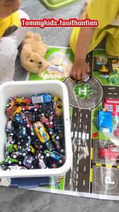 Thùng 30 Xe Ô Tô Đồ Chơi Hợp Kim Kèm Hộp Đựng Hàng Loại 1 Đồ Chơi Ô Tô Nhiều Màu Cho Bé