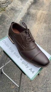 Giày da công sở giày tây cỡ lớn 45 46 47 48 cho nam cao to chân ú bè. Big size leather shoes for wide feet