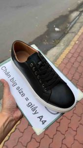 Giày casual sneaker da thật giày thể thao big size cỡ lớn 45 46 47 48 cho nam chân to. Mens wide shoes for fat feet.