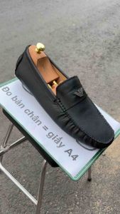 Giày mọi da đóng thủ công giày lười cỡ lớn 45 46 47 48 cho nam cao to chân ú bè. Big size handmade shoes for wide feet