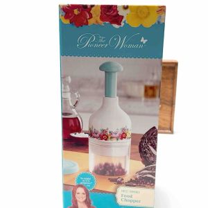 The Pioneer Woman Sweet Romance Original Authentic Food Chopper. White Teal