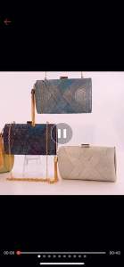 [Ready Stock]👝 NewFashion Silk Clutch Tassel Colour Changing Satin Dinner Ladies Bag 欧美丝绸变色宴会晚装手拿包