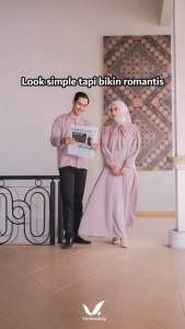 HIRAYA COUPLE SET MUSLIM GAMIS KURTA BAHAN KATUN KAIRO BY VENTEDAILY