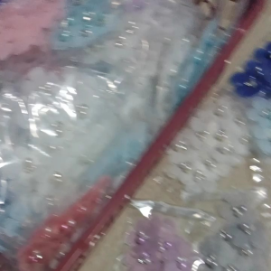 Aplikasi Bunga Organza 3D & Bunga Organza Timbul Per 12 Biji