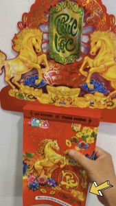 { LỊCH TẾT 2026 } Bloc lịch + Bìa gỗ song mã năm Bính Ngọ có 3 size ( lớn vừa và nhỏ ).