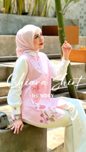 (9) MDLY  Baju kemeja atasan wanita Chiara Stripes Shirt By Mdly. Nazra Sha