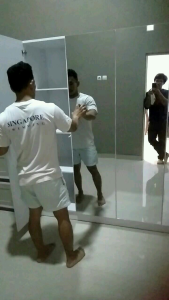 Lemari Pintu 4 Lemari Pakaian Swing Door Pus On Klik Magnet Full Cermin. Free Ongkir Jabodetabek Bayar Bisa COD