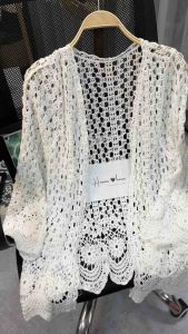 Hàng Quảng Châu-Áo khoác ren lưới đi biển siêu đẹp