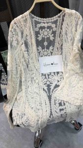 Áo choàng kimono Ren đi biển mùa hè 2023 phong cách HQ