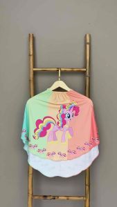 Bergo Printing Anak Motif Pinkie Pie / Hijab Instan Anak