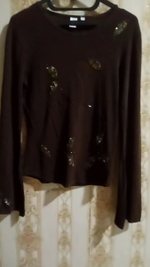 Atasan Wanita Thrift Bahan Elastis untuk Wanita Dewasa