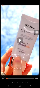 [BỘ ĐÔI FULL BOX] - XỊT KHOÁNG+Kem chống nắng nâng tone dAlba Waterfull Tone-up Sunscreen 50ml