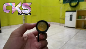 LAMPU TEMBAK LASER LED D2 MINI 2 WARNA 2 MODE HIGH LOW PUTIH KUNING UNTUK SEMUA MOTOR MOBIL