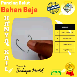 Hanya kail tanpa Tali/ Model Parang/ Kail pancing urek belut sidat/ kail belut/ pancing belut/ urek belut sidat