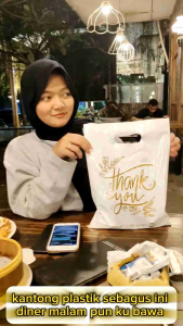 Kantong plastik PE motif uk 30x40 isi 50 kantong baju kantong plastik kantong belanja online shop