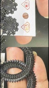 NJ Black type Earring with fancy designs