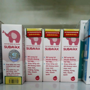 Nhỏ mũi họng lợi khuẩn subavax cho bé