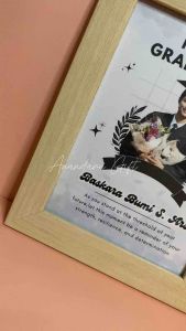 BINGKAI WISUDA CUSTOM FOTO 5R HADIAH [ ANANDARU GIFT] WISUDA GIFT GRADUATION KADO