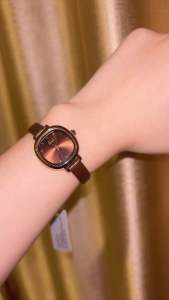 Billie Jam Tangan Wanita GEDI Tali Kulit Jam Analog Korea Vintage Anti Air Water Resistant BS029