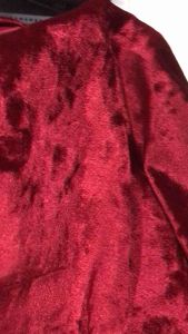 Vải nhung tuyết hoa màu đỏ tươi co giãn 4 chiều mềm rũ (khổ 1m6)may đầm váy áo dài thời trang