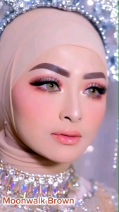 Softlens Moonwalk Brown Grey Gray Dia.14.5 mm Normal & Minus (-0.50 s/d -6.00) Bisa Beda Minus Soflens Wedding By Dreamcolor1