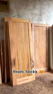 READY STOCK | Daun Pintu Rumah Kayu mahoni / Pintu kamar Kayu asli Mahoni