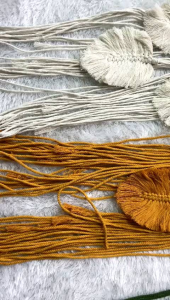 MACRAME BUNGKUS CERMIN SEPASANG-PLUS CERMIN-SUDAH TERMASUK CERMIN  CERMIN COUPLE KODE X2-HIASAN DINDING TEMPEL -HIASAN CERMIN WALL-HIASAN CERMIN GANTUNG DINDING