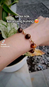 Gelang Giok Lapis Emas Gold Berkilau Awet Model Elegan