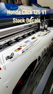 HONDA CLICK 125 V1 STOCK DECALS (WATERPROOF LAMINATED FADE PROOF)