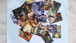 stiker naruto glitter vinyl anti air tempelan anak-anak buku koleksi motor jualan eceran grosir