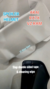 Helmet SPOILER FOR RX7X FULLFACE COMPATIBLE /EQUIVALENT TO ARAI DF-X2 SPOILER / TANDUK