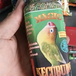 Magic Kecubung Nutribird Pakan Khusus Lovebird Lomba - Makanan Khusus Burung Lovebird Aduan/Kontes