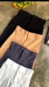 ORO PANTS - Celana Highwaist Knit Premium - Loost Pants Trousers