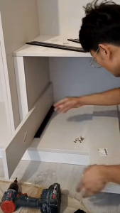 Ray Bi Trượt giảm chấn 3 tầng ( bản 4.5cm_dài 25-50cm)ray tủ ngăn kéo ray hộc tủ bàn