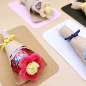 รูปแบบ 3 ชิ้น การ์ดจิ๋ว ช่อจุปปาจุ๊ฟ ดอกไม้ ขั้นต่ำ 3 ชิ้น การ์ดปัจฉิม