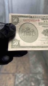 Uang Kertas 50 Rupiah 1943 Seri NICA Koleksi Kuno