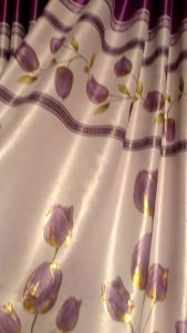 gorden jendela minimalis bahan blackout inpor motif bunga tulif warna cokelat gorden tetbaru gorden ruang tamu gorden