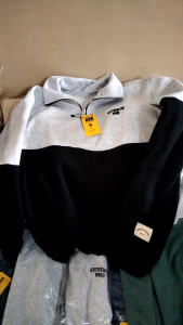 Half Zip Sweatshirt Original BNB: Lembut, Tebal, Tanpa Bulu