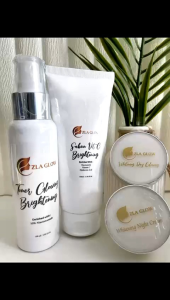 CREAM PEMUTIH GLOWING ZLA GLOW PAKET GLOWING Step 1 Sabun Vit C