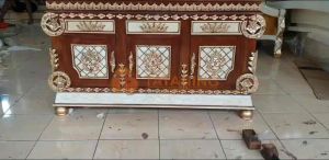 CABINET PINTU 3 KAYU JATI FINISHING UKIR MEWAH MURAH DEKORASI RUANG INTERIOR KONSUL BUFFET MURAH TATANING FURNITURES JEPARA