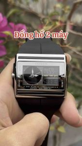 Đồng Hồ Nam Thể Thao Chống Nước Đồng hồ 2 máy độc lạ Chống Xước Có Đèn LED Phát Sáng Ban Đêm