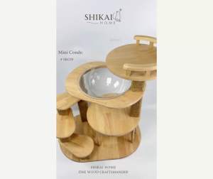 คอนโดแมว คอนโดน้องแมวสไตล์มินิมอล ไม้แท้